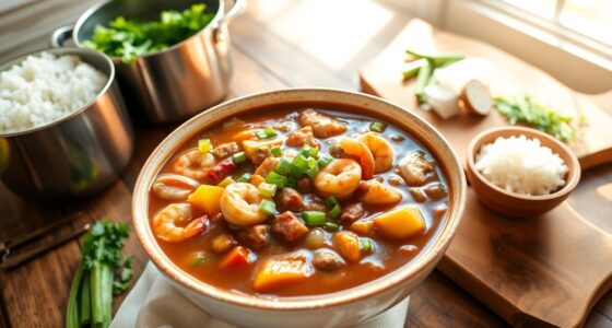 delicious cajun stew preparation