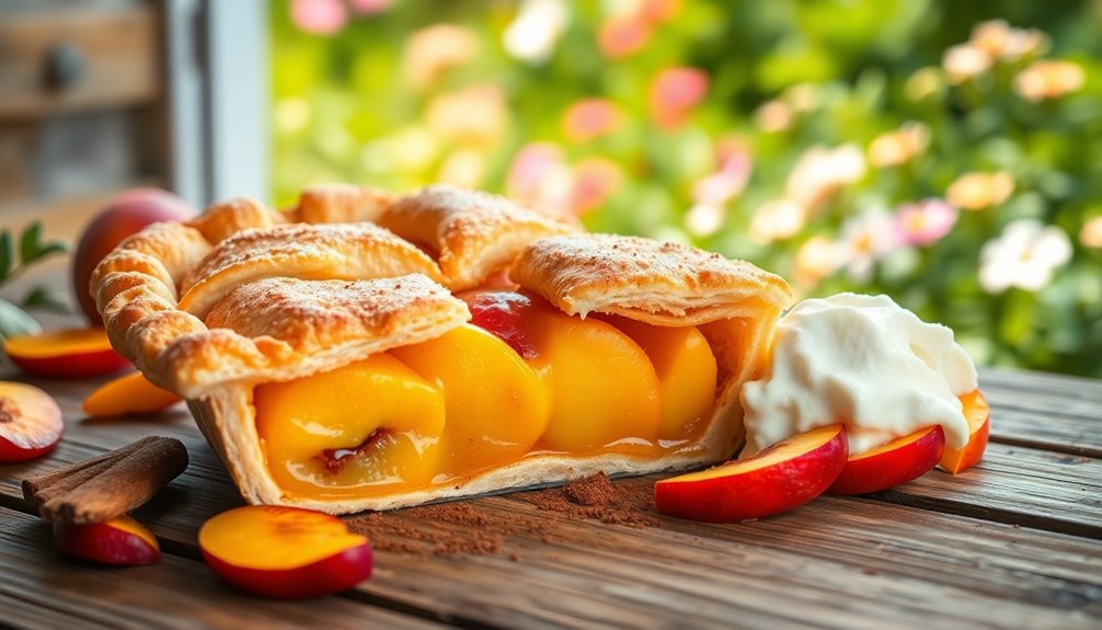 delicious homemade peach pie