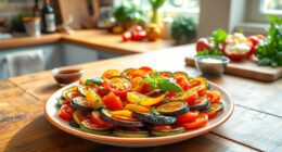 delicious vegetable dish preparation