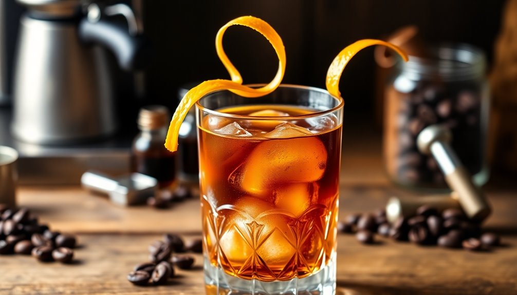 espresso infused classic cocktail