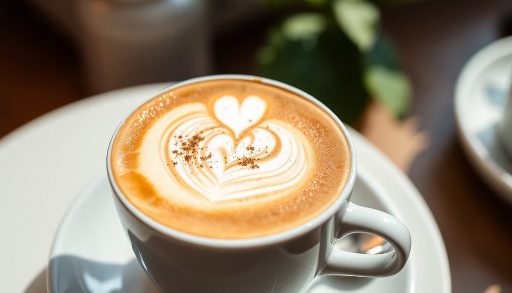 foamy coffee with milk