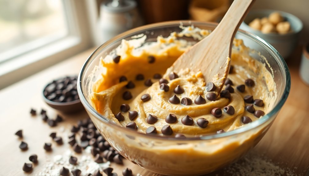 fold in chocolate chips