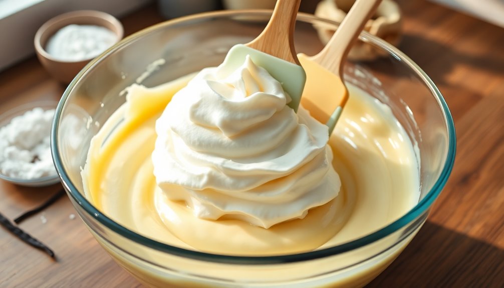 fold in whipped cream