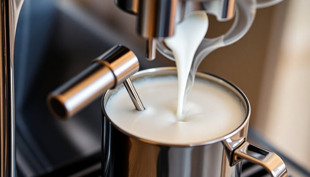 froth milk for microfoam