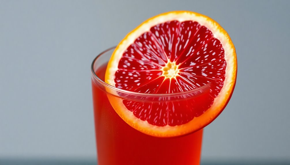 garnish with blood orange