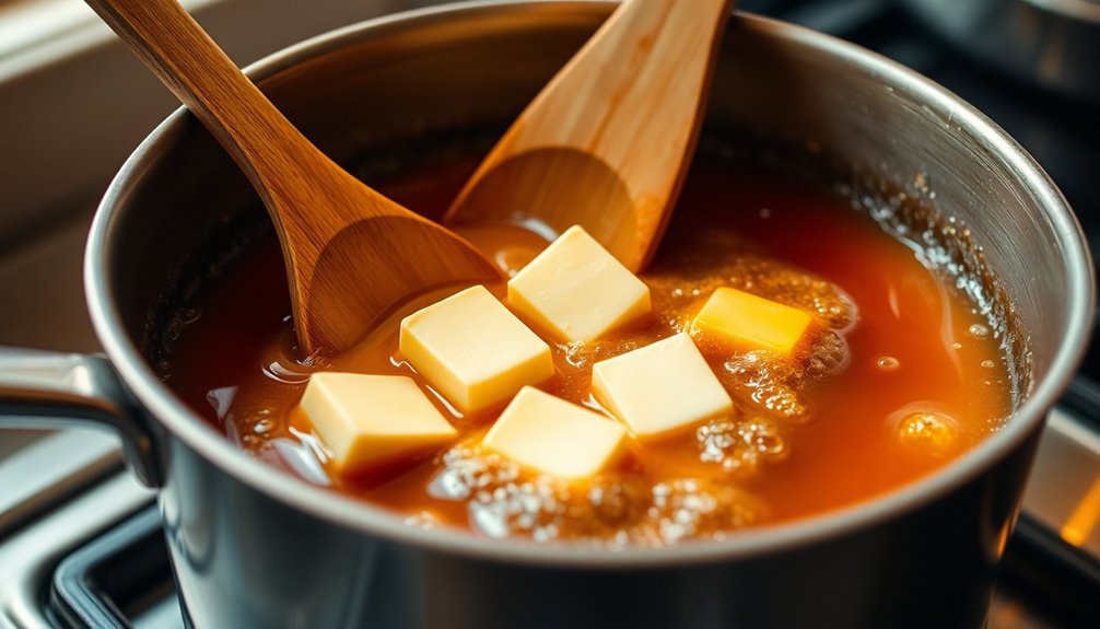 gradually incorporate butter mixture