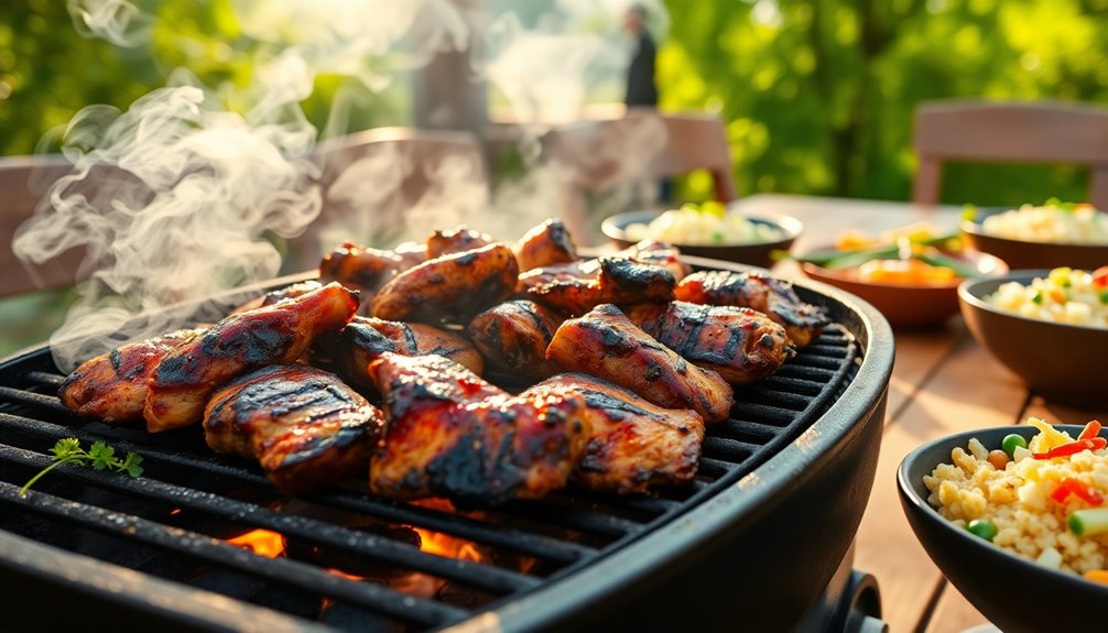 grill chicken over medium heat