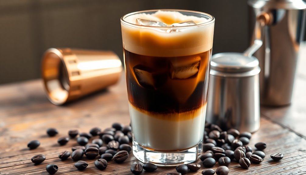 homemade iced shaken espresso