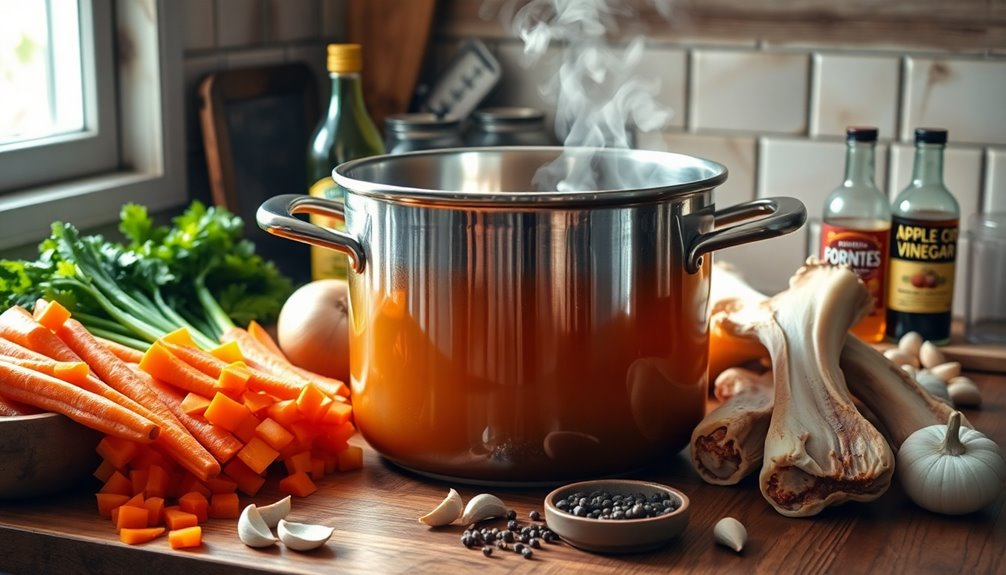 homemade nutritious bone broth