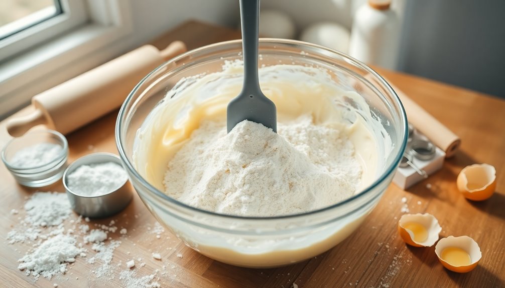 incorporate flour mixture gently