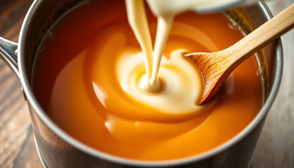 incorporate heavy cream gently