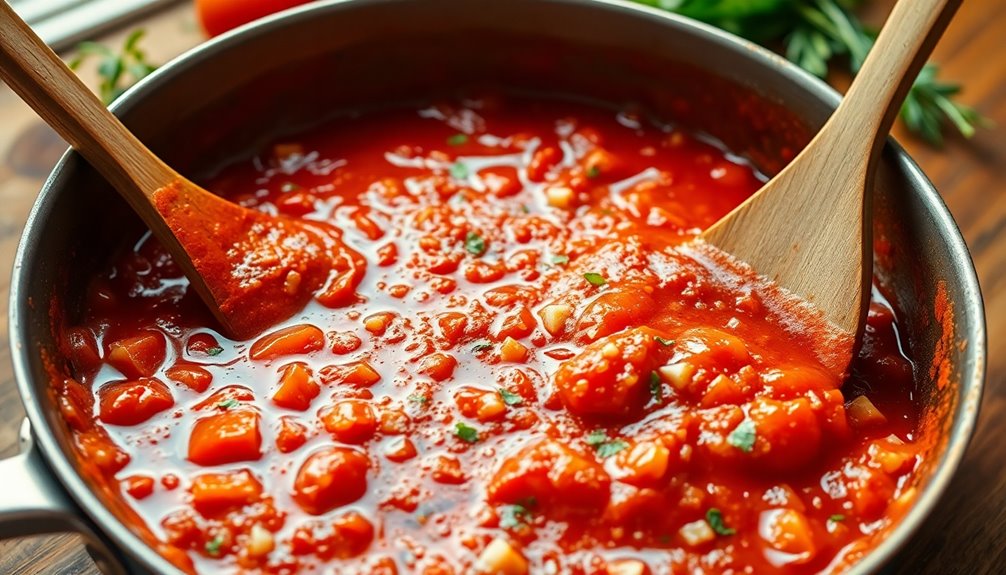 incorporate tomato sauce blend