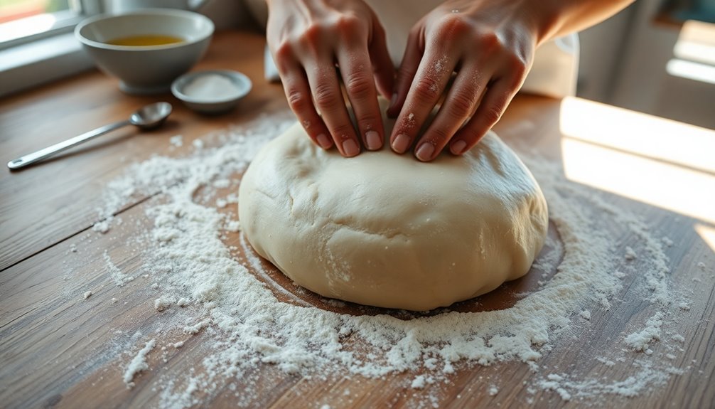 knead dough until smooth