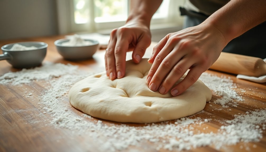knead dough until smooth