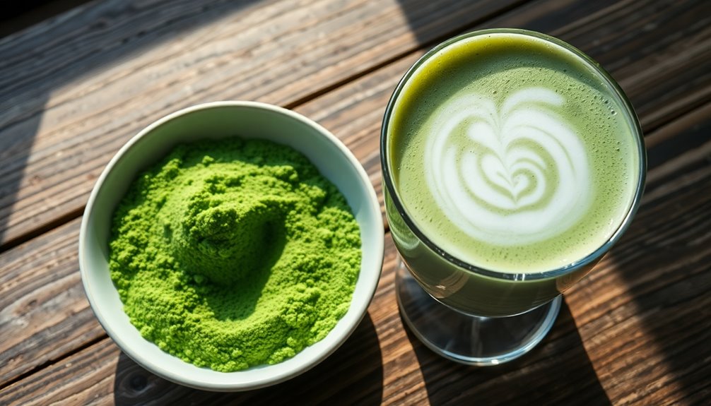 matcha comparison with latte