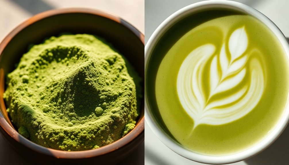 matcha versus matcha latte