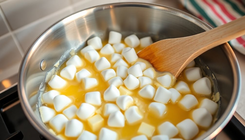 melt marshmallows completely