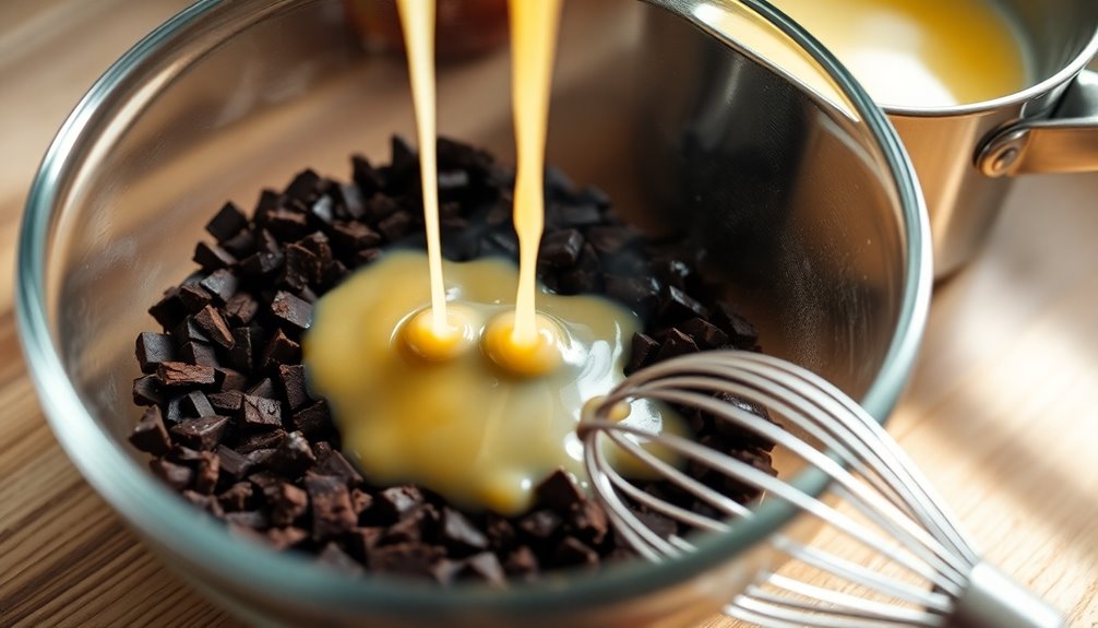 mix chocolate with espresso