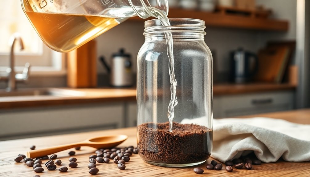 mix coffee with water