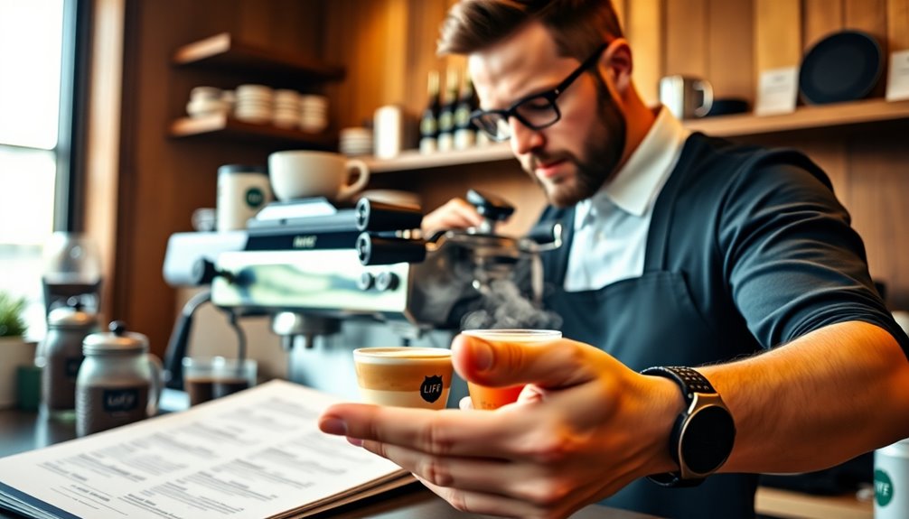 order coffee from barista