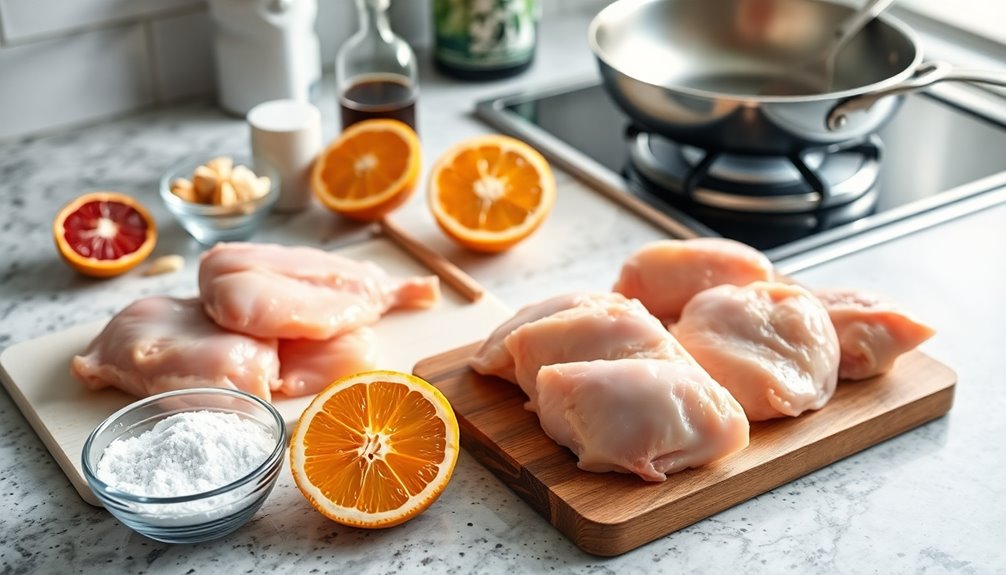 prepare chicken thighs first