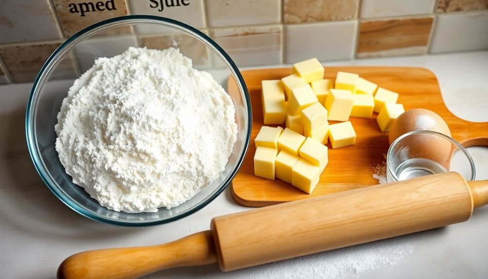 prepare ingredients for dough