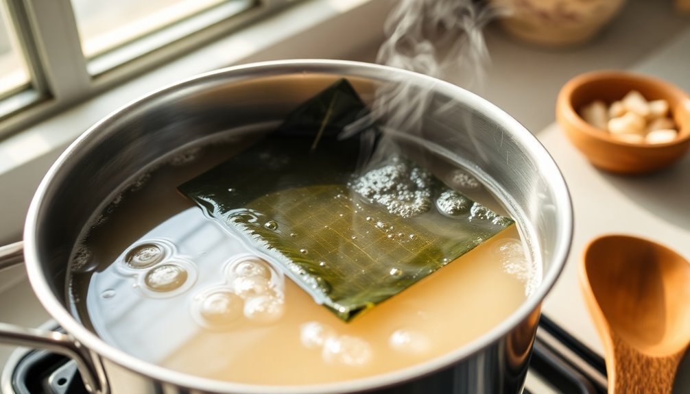 prepare the dashi broth