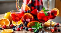 refreshing fruity wine punch