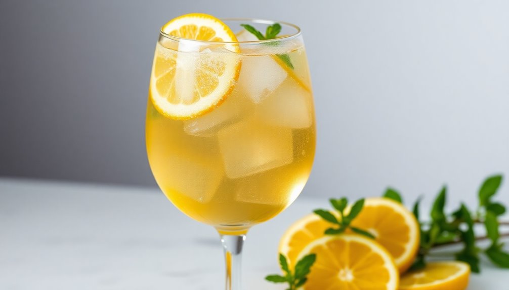 refreshing lemony cocktail spritz