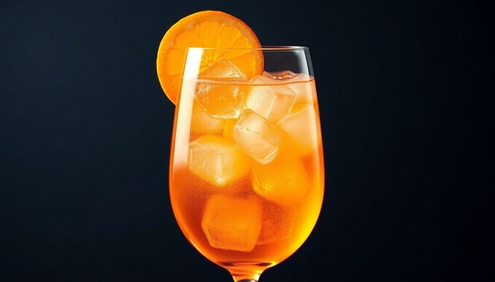 refreshing orange aperitif cocktail