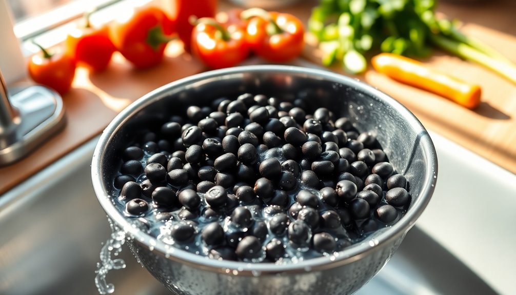 rinse and drain beans