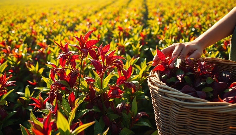 rooibos leaf collection process