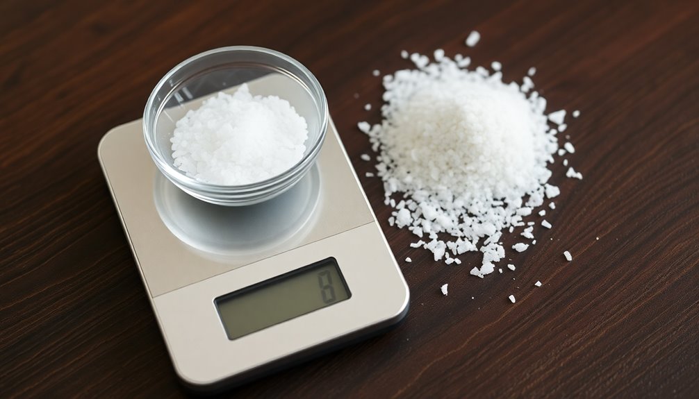 salt varieties and weights