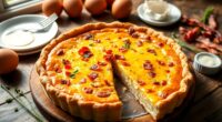 savory custard filled pastry