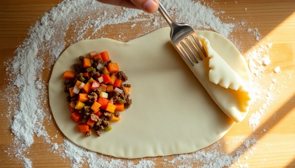 seal the empanada edges