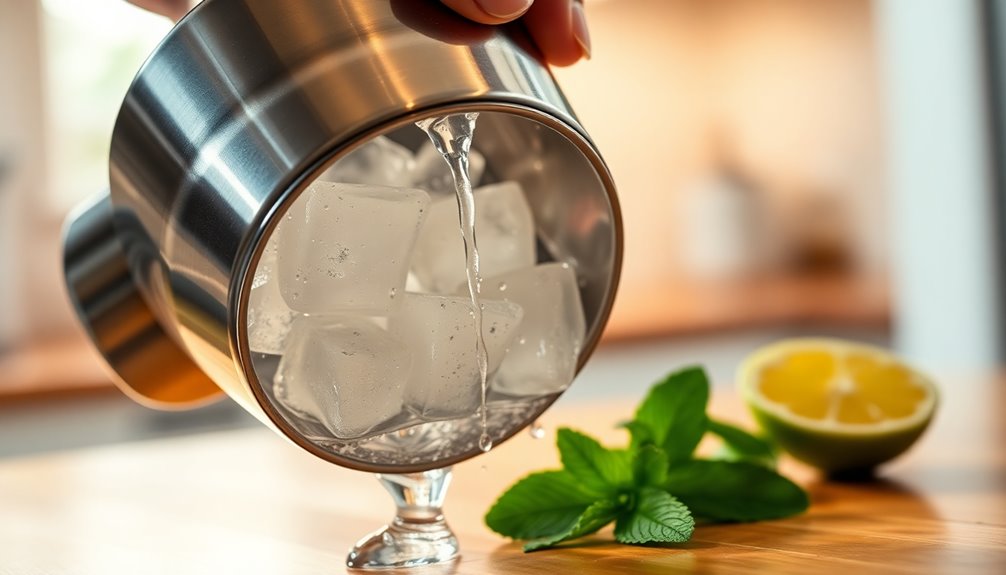 shake vigorously with ice