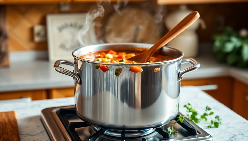 simmer with herbs spices