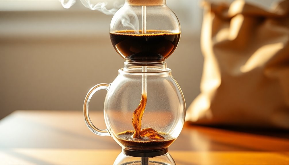 siphon coffee brewing technique