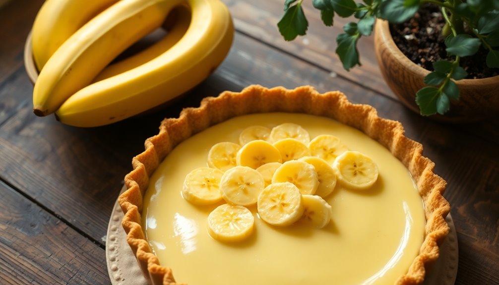 slice bananas and add
