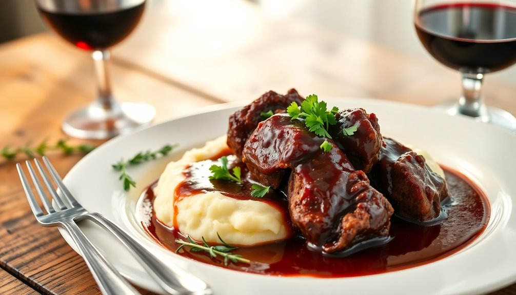 slow cooked beef short ribs