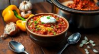 slow cooked spicy bean stew