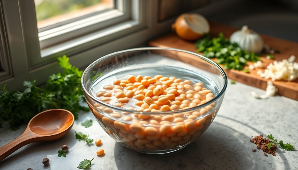 soak beans for night