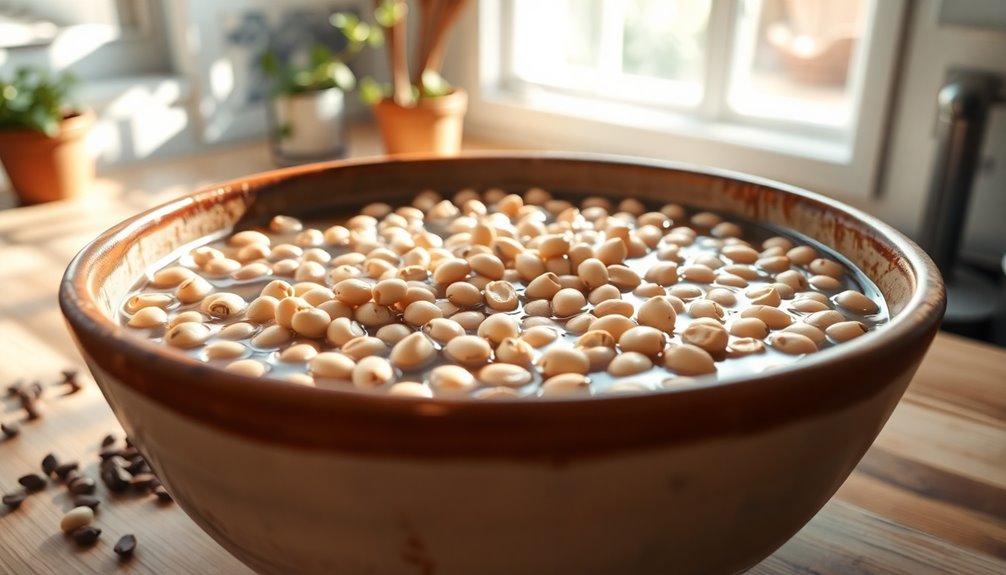 soak peas in water