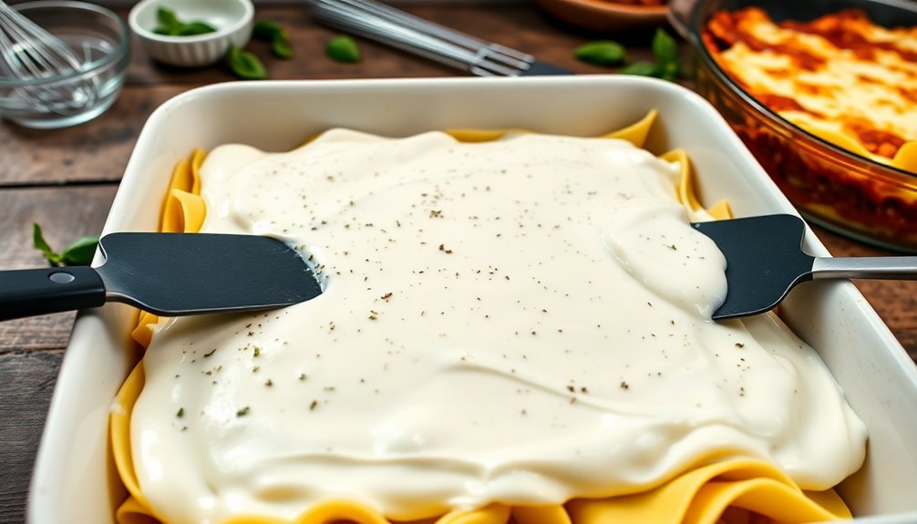 spread cheese mixture evenly