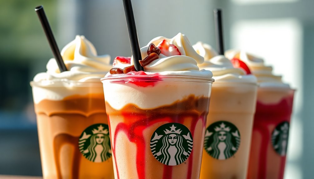 starbucks frappuccinos caffeine content