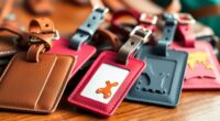 stylish and secure luggage tags