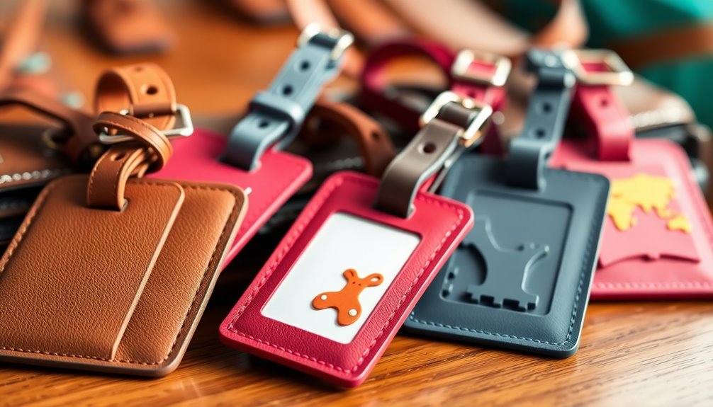stylish and secure luggage tags