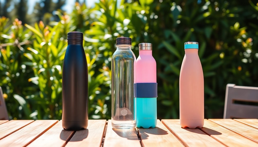 stylish hydration with bottles