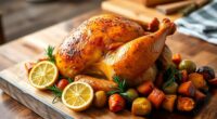 succulent roast chicken preparation
