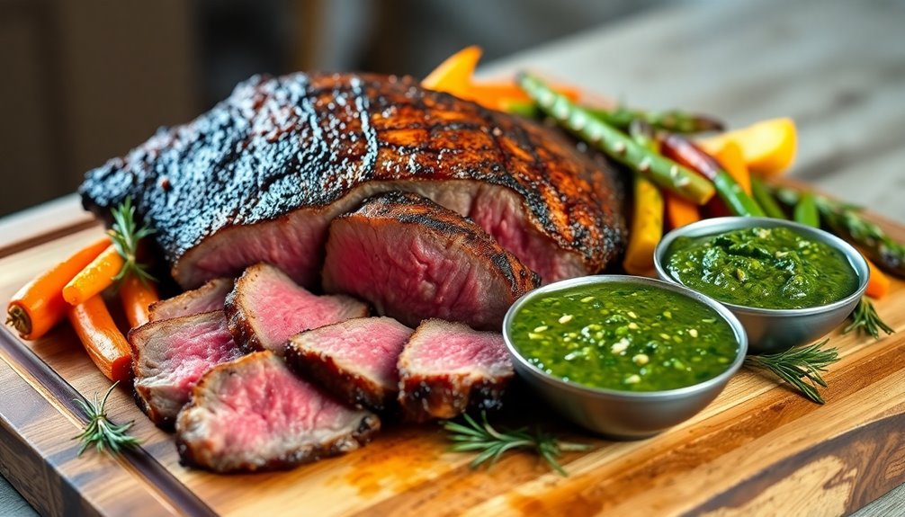 tender marinated beef dish